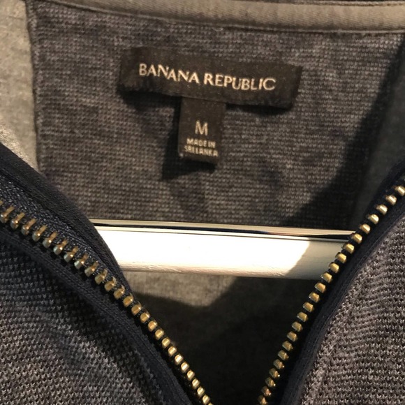 Banana Republic Men's‎ Medium  Long Sleeve Zip Up Pull Over Sweater - Picture 9 of 13